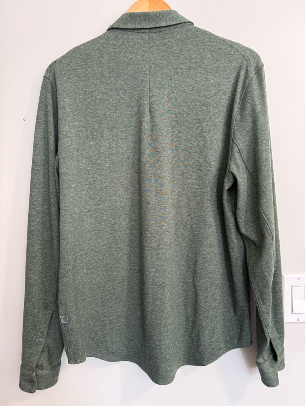 Lululemon Soft Knit Overshirt Heathered Smoked Spruce M3CZMS - Picture 6 of 15